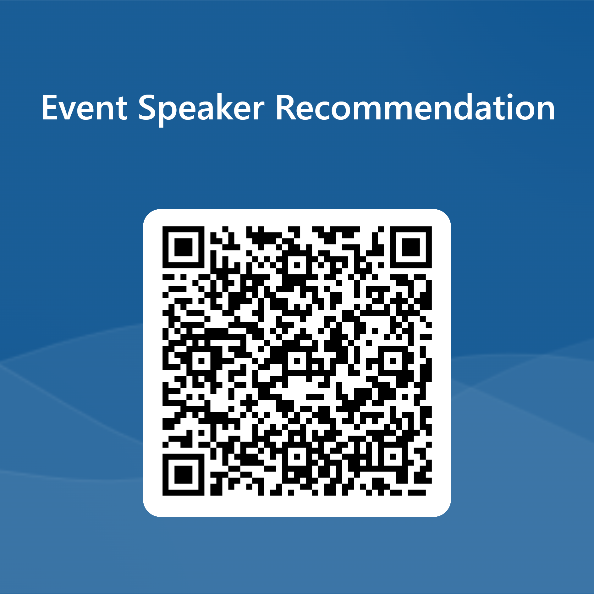 QRCode for Recommendation of Event Speaker